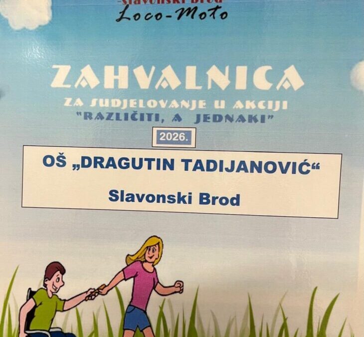 „Različiti, a jednaki“ – zajedno u različitosti